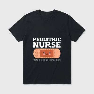 RN Pediatric Nurse Making a Difference T-Shirt – Classic T-Shirt in Black