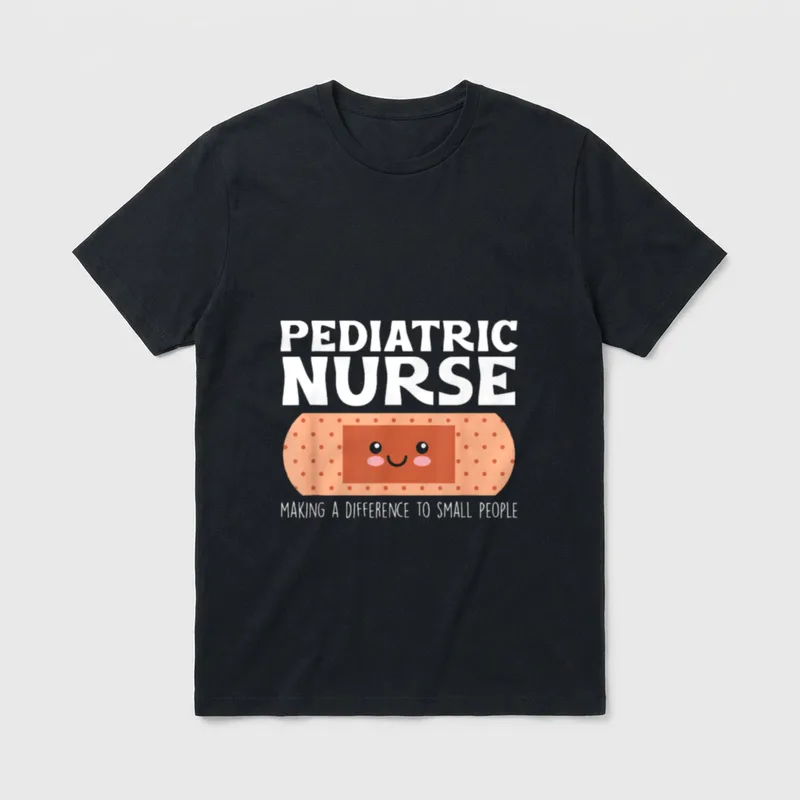 RN Pediatric Nurse Making a Difference T-Shirt – Classic T-Shirt in Black