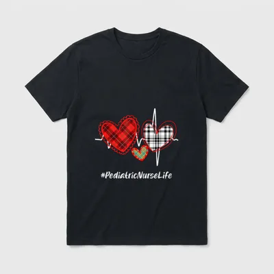Pediatrics RN Nurse Giraffe Love T-Shirt – Classic T-Shirt in Black