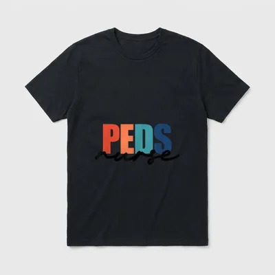 Peds Nurse Pediatric ICU NICU Nursing T-Shirt – Classic T-Shirt in Black