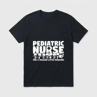 Million Little Reasons Cute Pediatric Nurse T-Shirt – Classic T-Shirt in Black