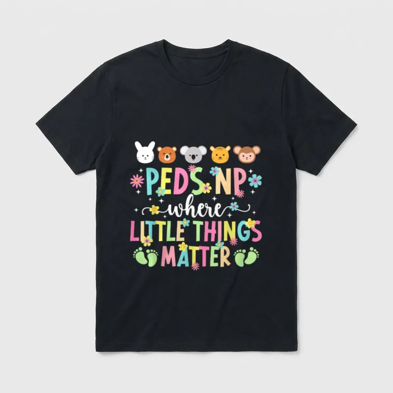 Peds NP Little Things Matter Pediatric T-Shirt – Classic T-Shirt in Black