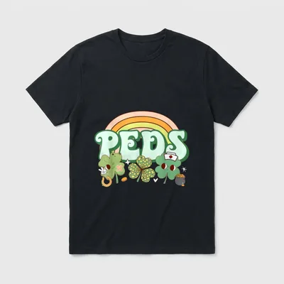 St Patrick's Day Nurse Pediatrics Pride T-Shirt – Classic T-Shirt in Black