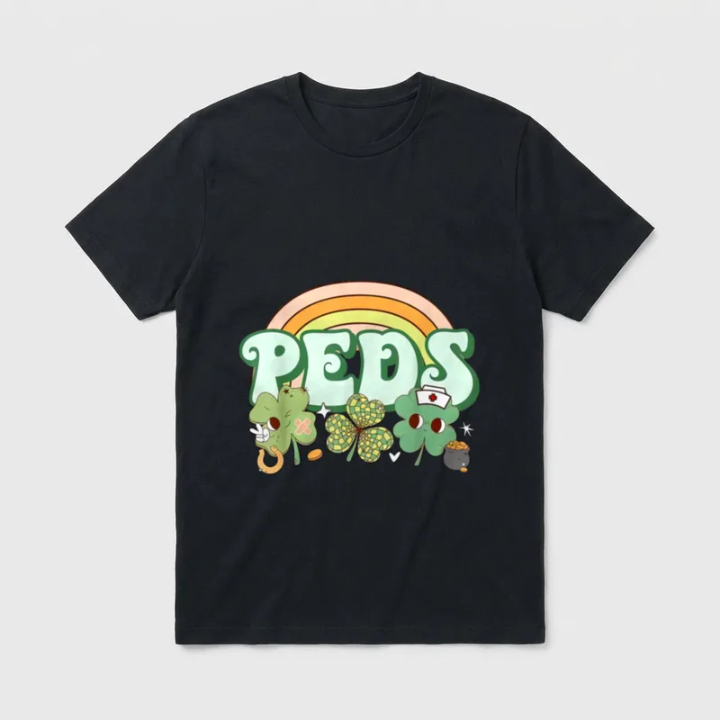 St Patrick's Day Nurse Pediatrics Pride T-Shirt – Classic T-Shirt in Black