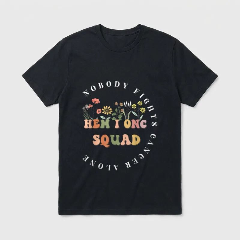 Oncology Hematology Nurse Squad T-Shirt – Classic T-Shirt in Black
