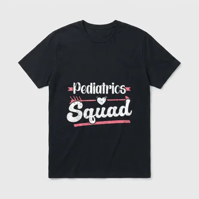 Pediatrics Squad Peds Pediatric Nurse Lightweight T-Shirt – Classic T-Shirt in Black