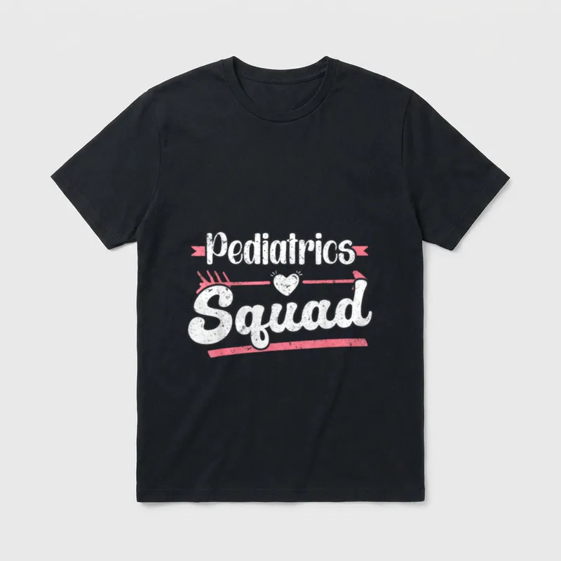 Pediatrics Squad Peds Pediatric Nurse Lightweight T-Shirt – Classic T-Shirt in Black