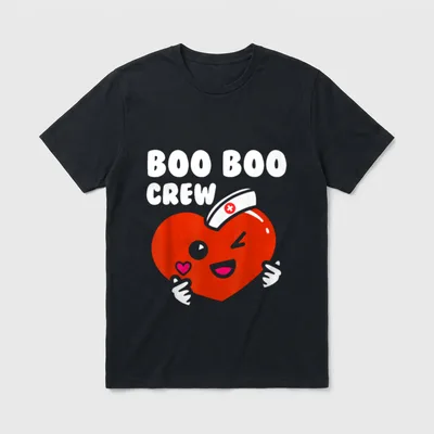 Pediatric School Nurse Meme Boo Boo T-Shirt – Classic T-Shirt in Black