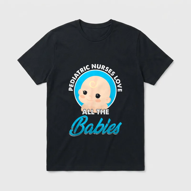 Registered RN Child Pediatric Nurses Love T-Shirt – Classic T-Shirt in Black