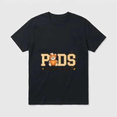 Pediatrics Halloween Thanksgiving PEDS Nurse Fall T-Shirt – Classic T-Shirt in Black