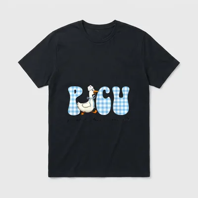 Silly Goose PICU Nurse Pediatric Intensive T-Shirt – Classic T-Shirt in Black