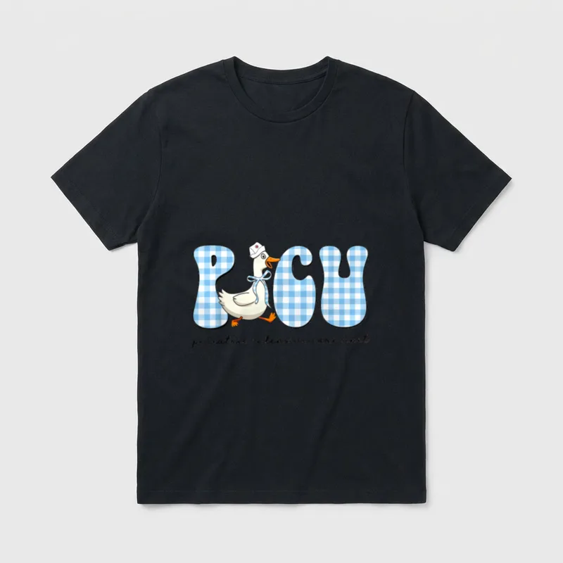 Silly Goose PICU Nurse Pediatric Intensive T-Shirt – Classic T-Shirt in Black