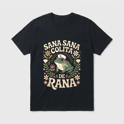 Colita De Rana Latino Frog Pediatric T-Shirt – Classic T-Shirt in Black