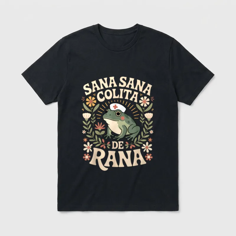 Colita De Rana Latino Frog Pediatric T-Shirt – Classic T-Shirt in Black