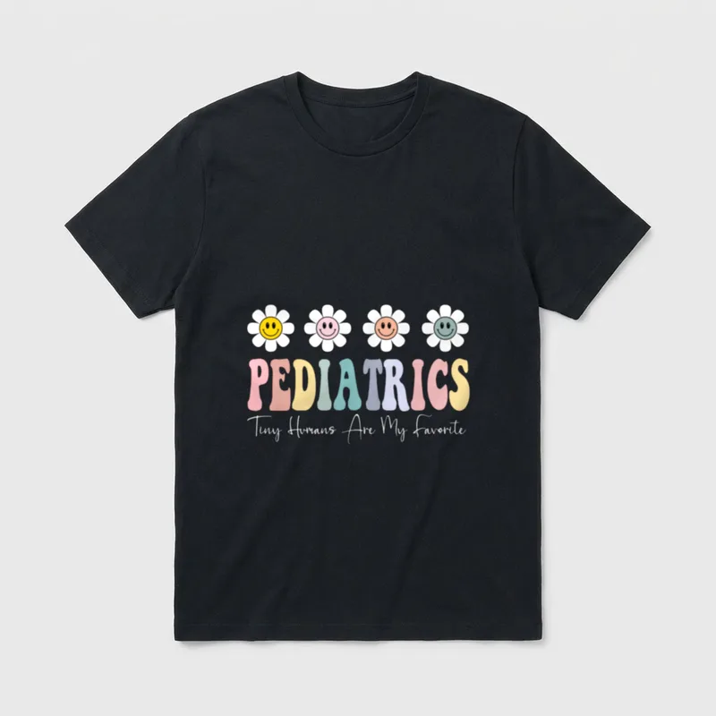 Favorite Pediatrics Peds Pediatric Nurse T-Shirt – Classic T-Shirt in Black