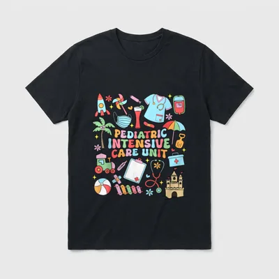 Pediatric Intensive Care Unit Summer Vibes T-Shirt – Classic T-Shirt in Black