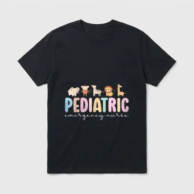 Pediatric Emergency Nurse Peds ER ER T-Shirt – Classic T-Shirt in Black