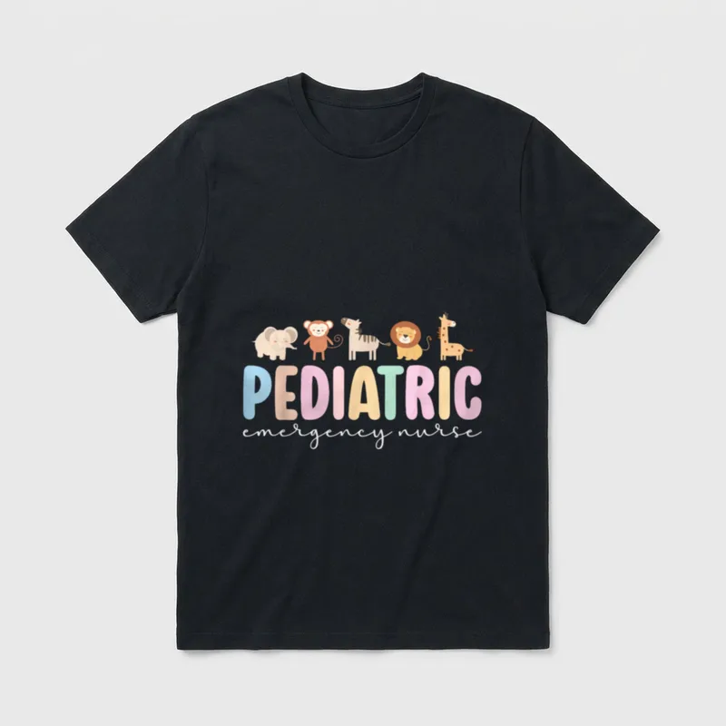 Pediatric Emergency Nurse Peds ER ER T-Shirt – Classic T-Shirt in Black