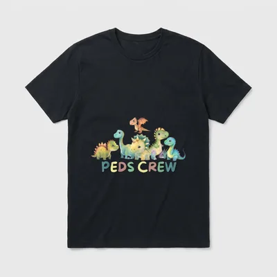 PEDS Crew Pediatric Nurse Appreciation T-Shirt – Classic T-Shirt in Black