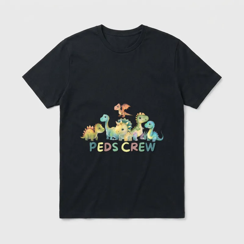PEDS Crew Pediatric Nurse Appreciation T-Shirt – Classic T-Shirt in Black
