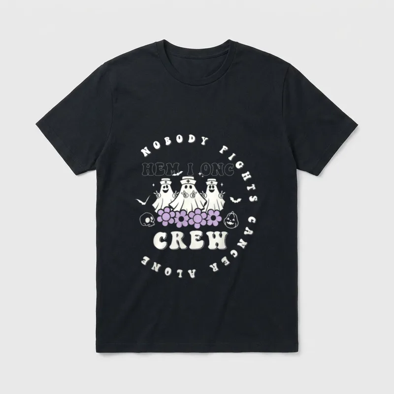 Halloween Oncology Hematology Nurse Crew T-Shirt – Classic T-Shirt in Black