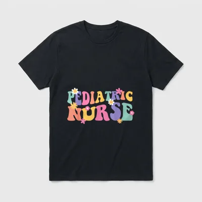 Pediatric Nurse PEDS ER Emergency Groovy T-Shirt – Classic T-Shirt in Black