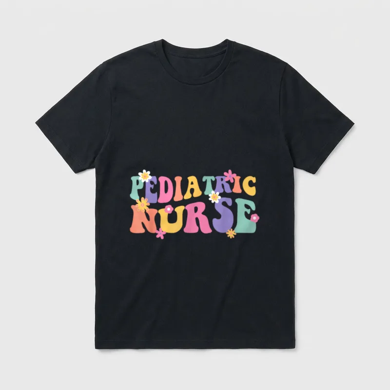 Pediatric Nurse PEDS ER Emergency Groovy T-Shirt – Classic T-Shirt in Black