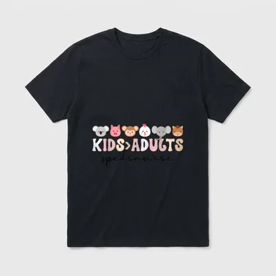 Peds Nurse Funny Pediatric Pediatric Nursing T-Shirt – Classic T-Shirt in Black