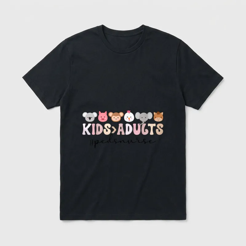 Peds Nurse Funny Pediatric Pediatric Nursing T-Shirt – Classic T-Shirt in Black