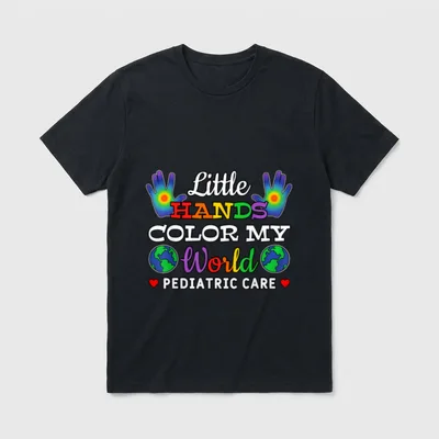 Pediatric Care Pediatrician Doctor Nurse Therapist T-Shirt – Classic T-Shirt in Black