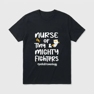 Nurse of Tiny Fighters Pediatric Oncology T-Shirt – Classic T-Shirt in Black