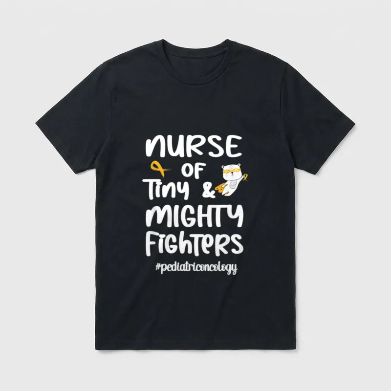 Nurse of Tiny Fighters Pediatric Oncology T-Shirt – Classic T-Shirt in Black
