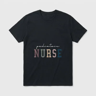 Pediatric Nurse Peds Registered Appreciation Bottom T-Shirt – Classic T-Shirt in Black