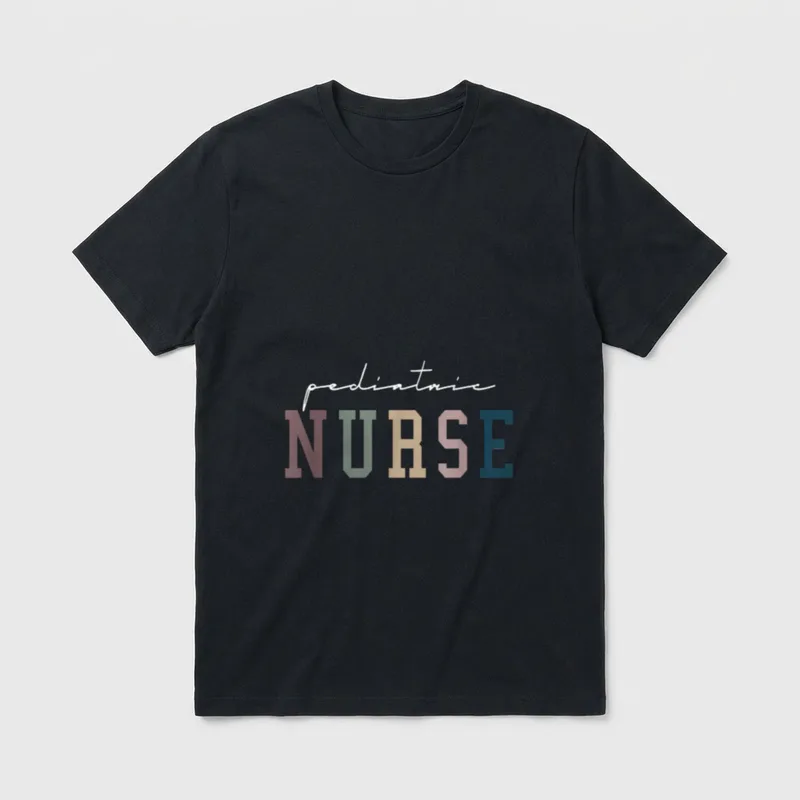 Pediatric Nurse Peds Registered Appreciation Bottom T-Shirt – Classic T-Shirt in Black