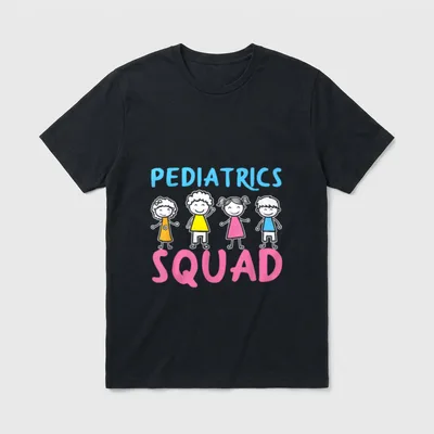 Pediatrics Squad Peds Nurse Pediatric Care T-Shirt – Classic T-Shirt in Black