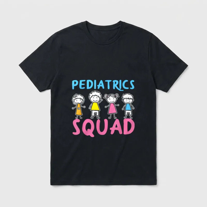 Pediatrics Squad Peds Nurse Pediatric Care T-Shirt – Classic T-Shirt in Black