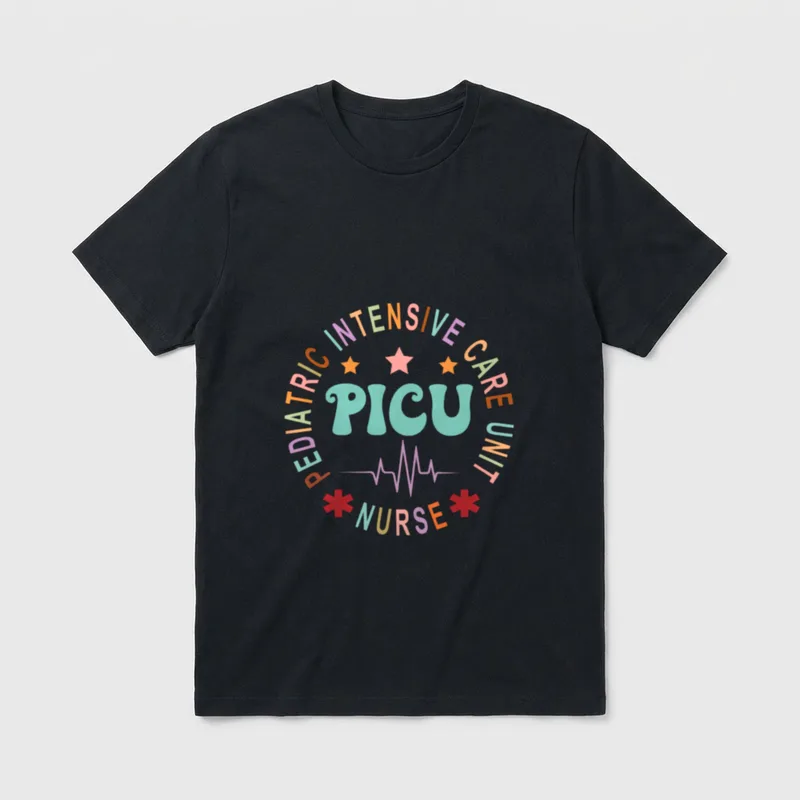 PICU Nurse Pediatric Intensive Care Day T-Shirt – Classic T-Shirt in Black