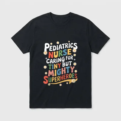 Pediatrics Nurse Caring for Tiny T-Shirt – Classic T-Shirt in Black