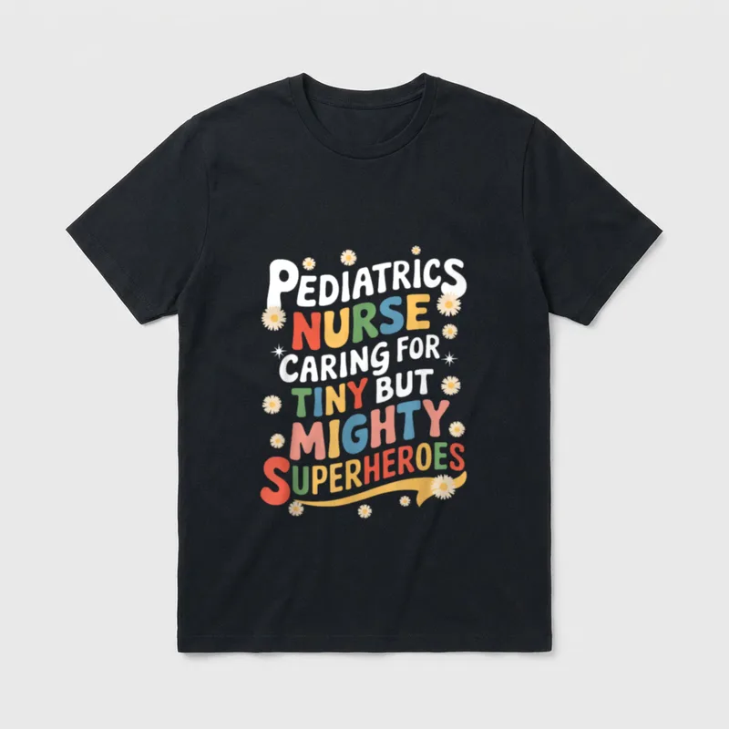 Pediatrics Nurse Caring for Tiny T-Shirt – Classic T-Shirt in Black