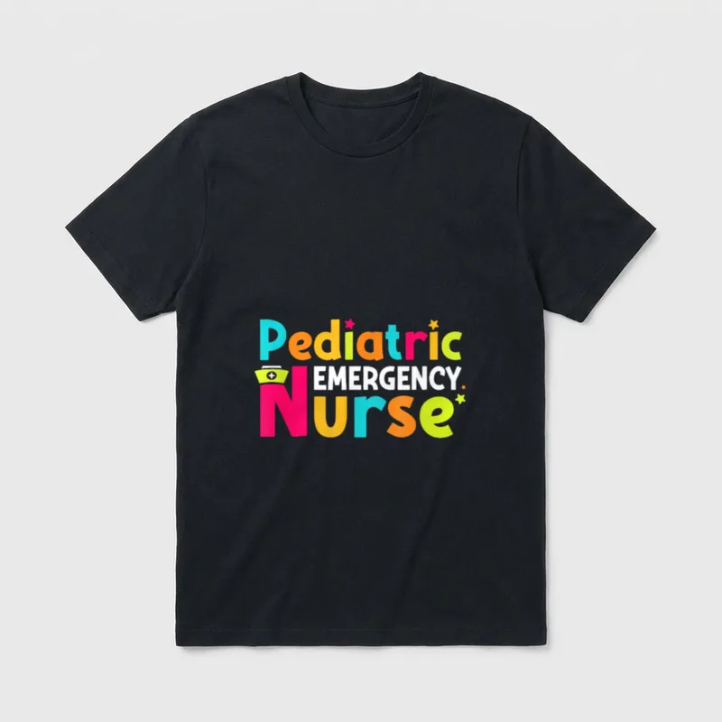 Pediatric Emergency Nurse PEDS RN Nursing T-Shirt – Classic T-Shirt in Black