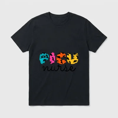 PICU Nurse Pediatric Dinosaurs Peds Appreciation T-Shirt – Classic T-Shirt in Black