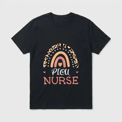 PICU Nurse RN Pediatric Intensive Care T-Shirt – Classic T-Shirt in Black