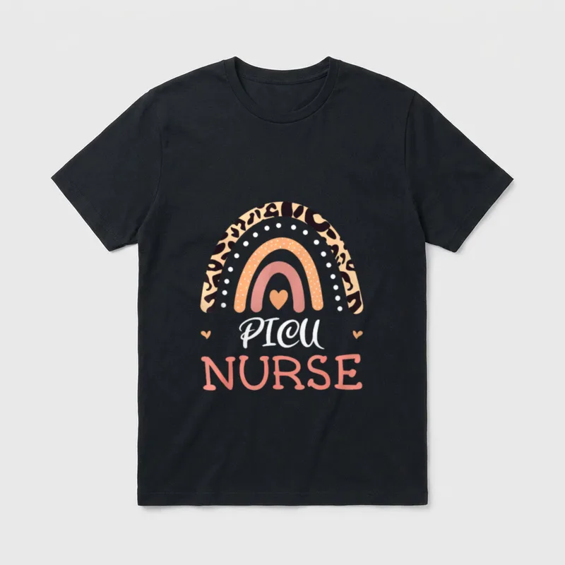 PICU Nurse RN Pediatric Intensive Care T-Shirt – Classic T-Shirt in Black