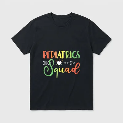 Pediatrics Squad Peds Pediatric Nurse Classic T-Shirt – Classic T-Shirt in Black