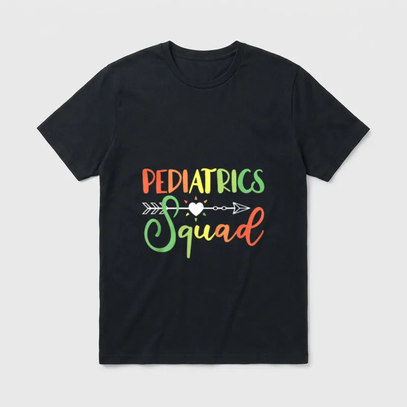 Pediatrics Squad Peds Pediatric Nurse Classic T-Shirt – Classic T-Shirt in Black