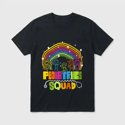 Pediatrics Squad Pediatric Nurse Great T-Shirt – Classic T-Shirt in Black