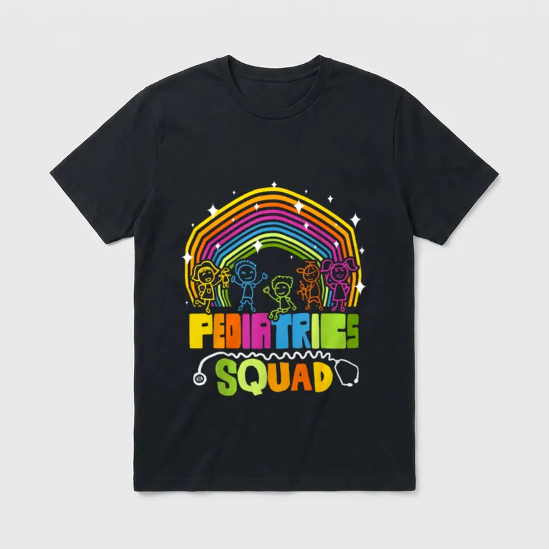 Pediatrics Squad Pediatric Nurse Great T-Shirt – Classic T-Shirt in Black