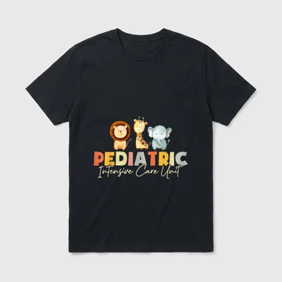 Pediatric Intensive Care Unit Nurse T-Shirt – Classic T-Shirt in Black