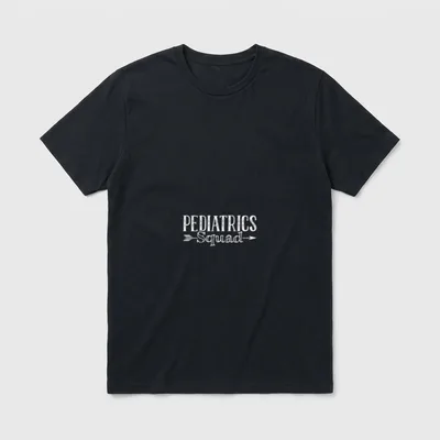 Pediatrics Squad Peds Pediatric Nurse Double-needle T-Shirt – Classic T-Shirt in Black