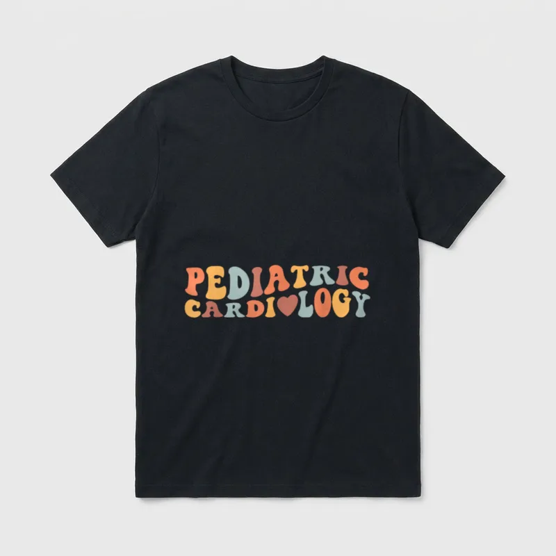 Groovy Pediatric Cardiology PEDS Cardiac Nurse T-Shirt – Classic T-Shirt in Black